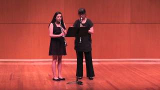 Klose Clarinet Duet Andantino  LSU Chamber Winds [upl. by Jenne605]