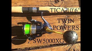 Shimano Twin Power 5K Reel w106quot TICA Review [upl. by Nosdrahcir]