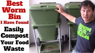 Best Worm Bin I Have Ever Found  Easily Compost Your Food Waste [upl. by Aehtorod]