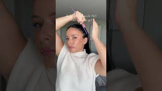 Healthier version of slick back hairstyle ✨ hairstyle hairstyle tutorial [upl. by Bonneau47]