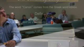 Theology ProperyLecture 19  Bibliology Canonicity [upl. by Dryden]