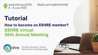 Tutorial how to become an ESHRE member [upl. by Aeet409]