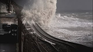 Stormhit Dawlish rail reopens [upl. by Eibor]