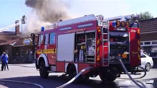 Einsatz GROSSBRAND in GRONAU  Mehrere Feuerwehren im Einsatz [upl. by Ahseeyt133]