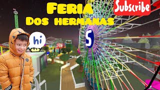 RobloxFERIA DOS HERMANAS ferias halloween diversion funny LOVE HUMOR chatgpt [upl. by Enrobialc]