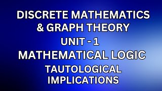 DM – Tautological implications JayaMathsAcademy discretemathematics tautologicalimplications [upl. by Ailemak674]