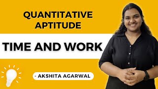 Aptitude Preparation Campus Placements 2  Time and Work  Quantitative Aptitude [upl. by Nylauqcaj948]