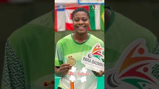 History Made 🇳🇬 Eniola Bolaji Wins Africas First Paralympic Badminton Medal [upl. by Berte48]