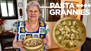 89yr old Wilma makes cappelletti in chicken broth  Pasta Grannies [upl. by Ario306]