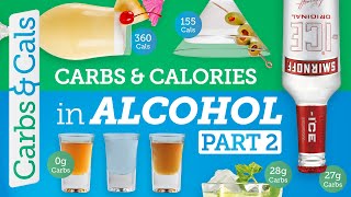 Carbs amp Calories in ALCOHOL Essential Guide PART 2 [upl. by Sorel337]