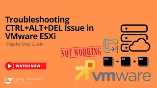 Troubleshooting CTRLALTDEL Issue in VMware ESXi  StepbyStep Guide techtutorial sysadmin [upl. by Kimberley]