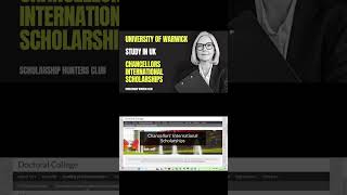 Chancellors International Scholarships  University of Warwick  Apply Now  Study in UK [upl. by Ultann637]