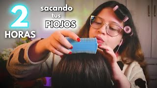 Asmr en ESPAÑOL 👉🏻2 HORAS de 💆🏻‍♀️TE SACO los PIOJOS 🐜mientras te DUERMES😴  Vivalen ASMR [upl. by Knorring696]