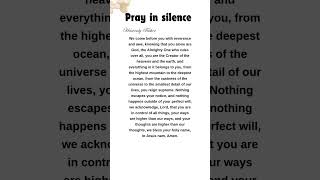 Pray this in silence sovereignGod prayer prayerrequest shorts [upl. by Bourke]