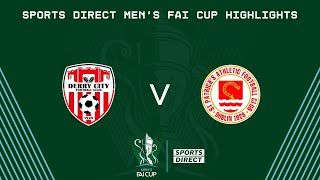 Sports Direct Mens FAI Cup Second Round  Derry City 30 St Patricks Athletic  Highlights [upl. by Conni840]