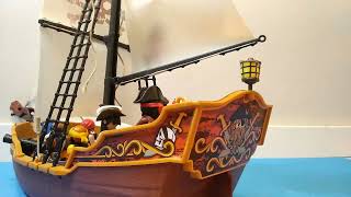 playmobil pirates stop motion the sea battle [upl. by Ahsiym]