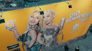 Just Eat UK promoting the 5 murals of Christina Aguilera and Latto in 5 cities [upl. by Gamaliel]