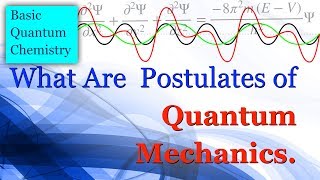 What are the Postulates of Quantum Mechanics  Basic Quantum Chemistry [upl. by Zetra469]