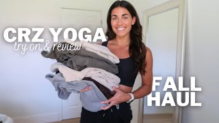 CRZ YOGA COZY FALL HAUL  matching sweat sets new colors new materials amp more [upl. by Chelsae]