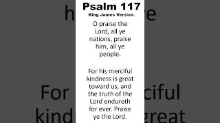 Psalm 117  KJV DRAMATIZED AUDIO BIBLE SHORTSaudiobible kjvbible kjvaudiobible [upl. by Daenis]