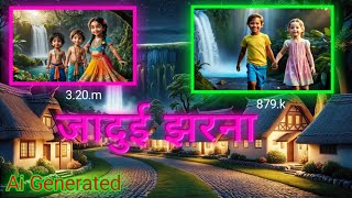 जादुई झरना StoryWorldTV Ai generated हिंदी कहानी moralstories kahaniya bachhokikahaniya [upl. by Hatokad499]