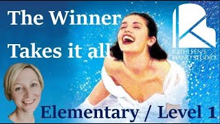 quotThe Winner Takes it Allquot Level 1  Elementary Piano  Arranged by Kathleen Feenstra [upl. by Tomlin]