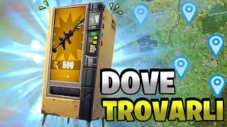 DOVE TROVARE TUTTI I DISTRIBUTORI AUTOMATICI ⛏️Fortnite Battle Royale  Pazzox [upl. by Cia]