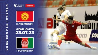 HIGHLIGHTS  KYRGYZSTAN  AFGHANISTAN  CAFA FUTSAL CUP 2023 [upl. by Rheingold]