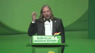 Auf dem grünen Parteitag Toni Hofreiter bringt das Programmkapitel A ein [upl. by Nibbs52]