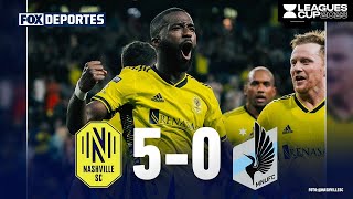 Nashville SC 50 Minnesota United  HIGHLIGHTS  Leagues Cup  11 de agosto [upl. by Neahs]