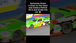 Danica Patrick Runs Over a Shoe and Breaks the Car [upl. by Dail706]