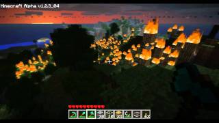 huge minecraft forest fire [upl. by Halak]