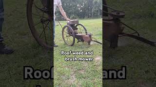 Roof brand weed and brush mower [upl. by Ahsrats]