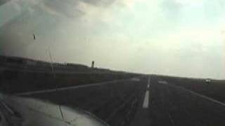 DC3 landing from the cockpit at Rochester NY [upl. by Hnad]