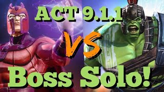 MCOC  ACT 911  Magneto VS Gladiator Hulk  Boss Solo [upl. by Baldwin]