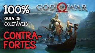 GOD OF WAR  TODOS OS COLETÁVEIS – CONTRAFORTES 100 artefatos corvos baús etc [upl. by Ashley815]