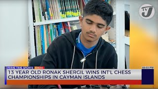 13 Year Old Ronak Shergil Wins International Chess Championships in Cayman Islands [upl. by Julita]