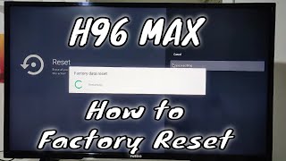 How to reset H96 MAX Reset android box [upl. by Erdnael957]