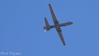 MQ9 Reaper HIGH SPEED PASS  Aviation Nation 2019 [upl. by Gneh519]