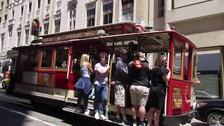 PowellMason amp PowellHyde Cable Cars 23 12 25  Powell St amp Sutter St San Francisco California 🚃 [upl. by Oneida]