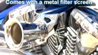 Honda Fury 4quot Chrome Velocity air stack [upl. by Proctor]