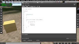 Second Life Scripting Beginner 01  Creating a Simple Switch [upl. by Berck]
