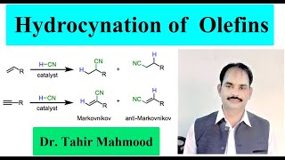 Hydrocyanation of olefins  Hydrocyanation of alkenes  transition metal Catalyzed addition [upl. by Harutek]