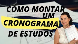 Como montar cronograma que você IRÁ cumprir  Sabrina Oliveira [upl. by Madson]