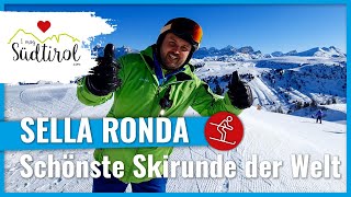 Sella Ronda ❤️ Die schönste Skirunde der Welt ❄️ Dolomiti Superski ➡️ Skiurlaub in Südtirol [upl. by Eldwen]