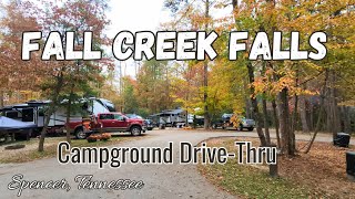 Fall Creek Falls Campgrounds Drive Through  Fall Creek Falls State Park Spencer Tennessee [upl. by Yanttirb]