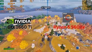 1660 TI Fortnite Competetive Settings Gameplay [upl. by Dlanar]