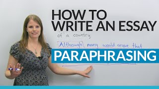 How to write a good essay Paraphrasing the question [upl. by Kepner]