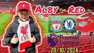 AlbyTheRedTV  Liverpool V Chelsea  League Live From Anfield  Fan Reaction  LFC Vlog [upl. by Tamar]