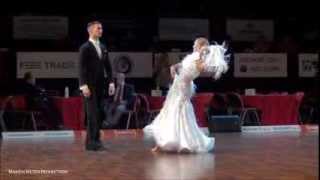 Czech Dance Open 2012  World Open STD  solo Slow Foxtrot  Miha Vodicar amp Nadiya Bychkova [upl. by Ahsia714]